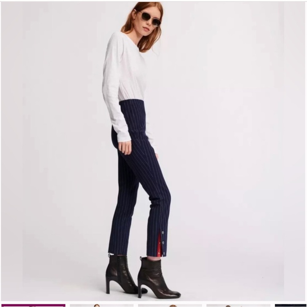 Rag & Bone Simone pinstripe pant